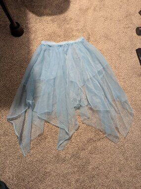 Blue Fairy Tulle Ballet Skirt
